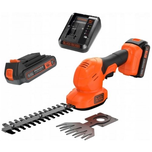 Black & Decker BCSS18D1 Aku nožnice na trávu a kríky (20cm/18V/1x2,0Ah)
