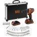 Black & Decker BDCHD18BAFC Aku príklepová vŕtačka (40Nm/18V/2x1,5Ah), kufor +príslušenstvo