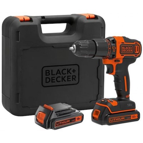Black & Decker BDCHD18KB Aku príklepová vŕtačka (40Nm/18V/2x1,5Ah), kufor