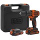 Black & Decker BDCHD18KB Aku príklepová vŕtačka (40Nm/18V/2x1,5Ah), kufor