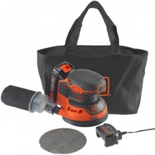 Black & Decker BDCROS18 Excentrická brúska (125mm/18V/1x1,5Ah), taška