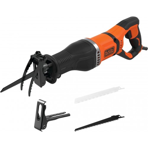 Black & Decker BES301 Mečová píla (750W) s držiakom vetiev a 2ks pílového listu Black & Decker BES301 Mečová píla (750W) s držiakom vetiev a 2ks pílového listu