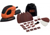 Black & Decker BEW230BC Mouse Vibračná brúska (55W) + 15ks príslušenstva a taška