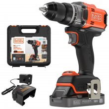Black & Decker BLD682D1XK Aku bezuhlíkový šroubovák (50Nm/18V/1x2,0Ah), kufr