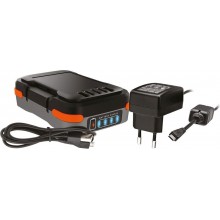 Black & Decker BDCB12B Akumulátor (12V/1,5Ah), USB kábel, ukazovateľ stavu nabitia