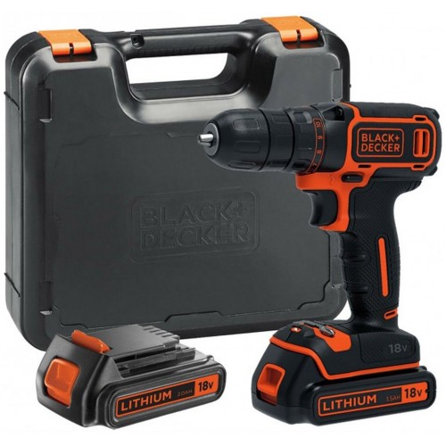 BLACK & DECKER BDCDC18K1B Aku vŕtačka 18V 2x1,5 Ah