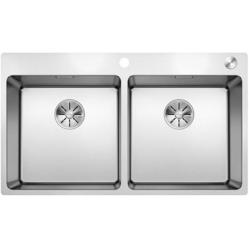 BLANCO Andante 400/400 IF / A Infini Nerez hodvábny lesk s excentrom PushControl 525249