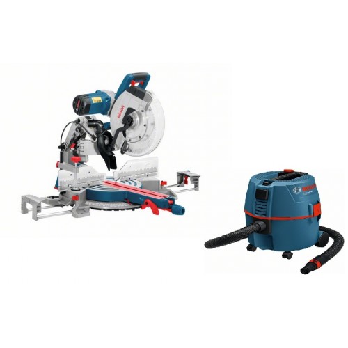 BOSCH GCM 12 GDL Pokosová píla + Vysávač GAS 20 L SFC, 0.615.990.G26