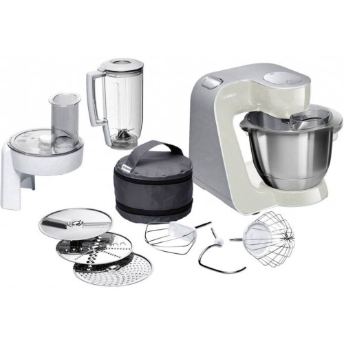 BAZÁR Bosch MUM5 Kuchynský robot (1000W/šedá,strieborná) MUM58L20 ROZBALENÉ!!