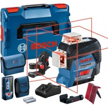 BOSCH GLL 3-80 C Líniový laser + LR 7 Prijímač laserového lúča+BM 1 Uni držiak 0601063R05