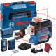 BOSCH GLL 3-80 C Líniový laser + LR 7 Prijímač laserového lúča+BM 1 Uni držiak 0601063R05