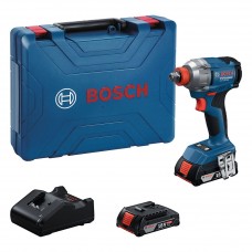 BOSCH GDX 18V-285 PROFESSIONAL Rázový uťahovač, 2x GBA 18V 2.0Ah, kufor 06019N2122