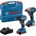 BOSCH GDX 18V-285 + GSR 185-LI + 2× 2,0 Ah + GAL 18V-20 +kufor PROFESSIONAL 06019N2123
