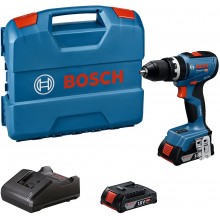 BOSCH GSB 18V-65 PROFESSIONAL Príklepová vŕtačka, 2x 2.0Ah, L-Case 06019N3100