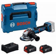 BOSCH GWS18V-11PS PROFESSIONAL uhlová brúska, 2× 5,0 Ah, L-BOXX 06019N4302