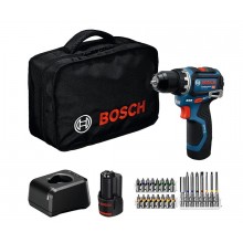 BOSCH GSR 12V-32 PROFESSIONAL Vŕtací skrutkovač, 2x 2.0Ah, taška, 24ks AC 06019N7006