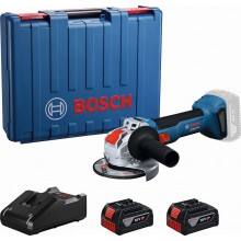 BOSCH GWX 18V-8 PROFESSIONAL Uhlová brúska s X-LOCK, 2× 4,0 Ah, L-Boxx 06019N9102