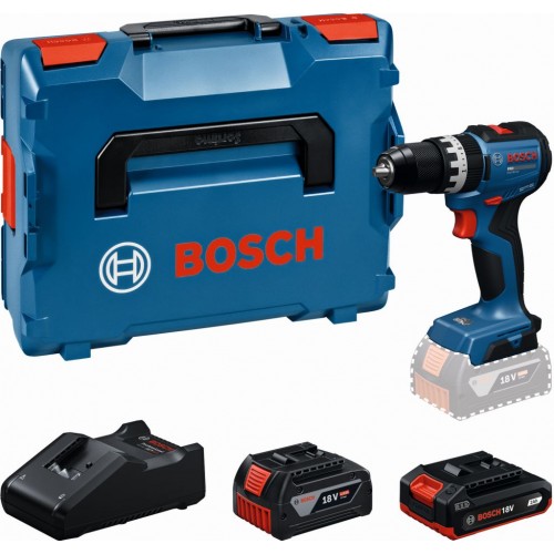 BOSCH GSB18V-52 PROFESSIONAL Aku příklepový uťahovač, 2,0Ah+4,0Ah,L-BOXX 06019S0122
