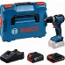 BOSCH GSB18V-52 PROFESSIONAL Aku příklepový uťahovač, 2,0Ah+4,0Ah,L-BOXX 06019S0122