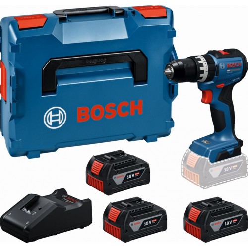 BOSCH GSB18V-52 PROFESSIONAL Aku příklepový uťahovač, 3x 5,0Ah, L-BOXX 06019S0128