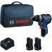 BOSCH GSB12V-31 PROFESSIONAL Aku príklepový skrutkovač, 2x 12V/2,0Ah, taška 06019S6102