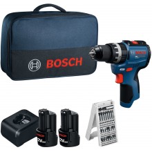 BOSCH GSB12V-31 PROFESSIONAL Aku príklepový skrutkovač, 2x 12V/2,0Ah, taška 06019S6103