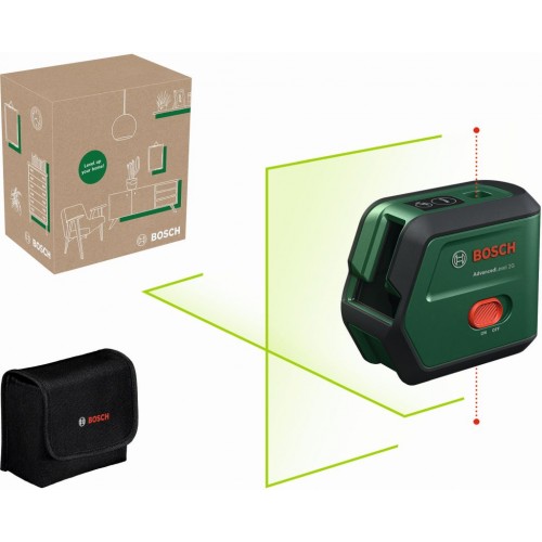 BOSCH AdvancedLevel 2G-čiarový laser s funkciou vynášania zvislíc 0603663GZ0