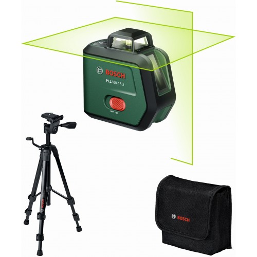 BOSCH PLL360-15G UNI Krížový čiarový laser + statív 0603663K01 BOSCH PLL360-15G UNI Krížový čiarový laser + statív 0603663K01