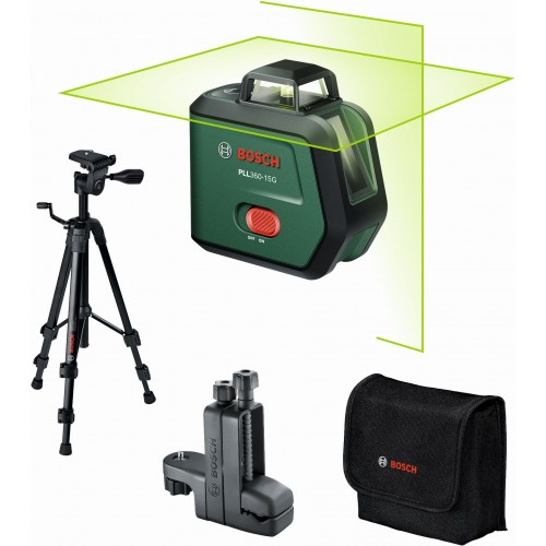BOSCH PLL360-15G UNI Krížový laser 360° + statív + držiak 0603663K02 BOSCH PLL360-15G UNI Krížový laser 360° + statív + držiak 0603663K02