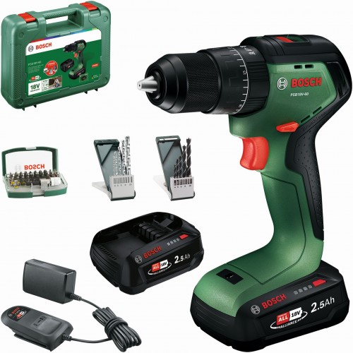 BOSCH PSB18V-60 Akumulátorové príklepové vŕtačky, x2,5Ah, Kufor 06039D7304 BOSCH PSB18V-60 Akumulátorové príklepové vŕtačky, x2,5Ah, Kufor 06039D7304