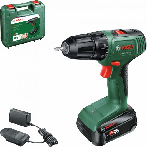 BOSCH EasyDrill 18V-38 (1x 1,5 Ah) + AL18V-20 Akumulátorový vŕtací skrutkovač 06039D8003