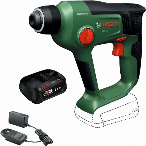 BOSCH PBH 18V-14 Akumulátorové vŕtacie kladivo, 1x2,5Ah, kufor 06039E6003