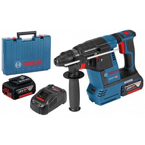 BOSCH GBH 18V-26 PROFESSIONAL Akumulátorové vŕtacie kladivo, kufor, 2 x 6,0 Ah 0611909003