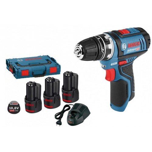 BOSCH GSR 12V-15 Professional Vŕtacie skrutkovač, L-Boxx, 3x2Ah 0615990FA2 BOSCH GSR 12V-15 Professional Vŕtacie skrutkovač, L-Boxx, 3x2Ah 0615990FA2