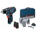 BOSCH GSR 12V-15 Professional Vŕtacie skrutkovač + 39 ks príslušenstva + taška 0615990GB0