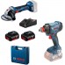 BOSCH Kombinovaná súprava: GDX 180-LI + GWS 180-LI + 2 akumulátory 4,0 Ah 0615990N1U