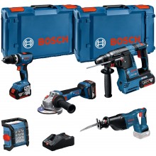 BOSCH GSB+GBH+GWS+GSA+GL+3×5+GAL PROFESSIONAL 18 V súprava 5 ks náradia 0615A5007S