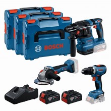 BOSCH GSR+GBH+GWS+2xGBA 5.0 Ah+GAL 18V-40 Professional súprava 3ks 18V náradia 0615A5009G