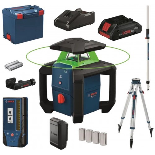 BOSCH PROFESSIONAL GRL18V-3-31G+BT170+GR240 Stavebný rotačný laser 0615A500DG