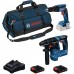BOSCH PRO GTB 18V-45 + GBH 18V-18 + 2× 2,0 Ah + GAL 18V-20(II) + M-Bag 0615A500G7