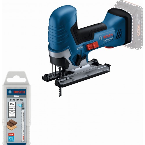 BOSCH GST 18V-125 S Aku priamočiara píla + 25-dielna sada pílových listov 0615V0003B BOSCH GST 18V-125 S Aku priamočiara píla + 25-dielna sada pílových listov 0615V0003B