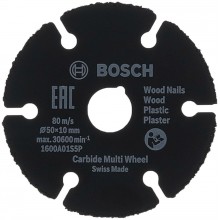 BOSCH Rezný kotúč Carbide Multi Wheel 1600A01S5X