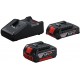 BOSCH Základná súprava 1 x GBA 18V 2.0Ah + 1 x GBA 18V 4.0Ah + GAL 18V-40 1600A01ZS9