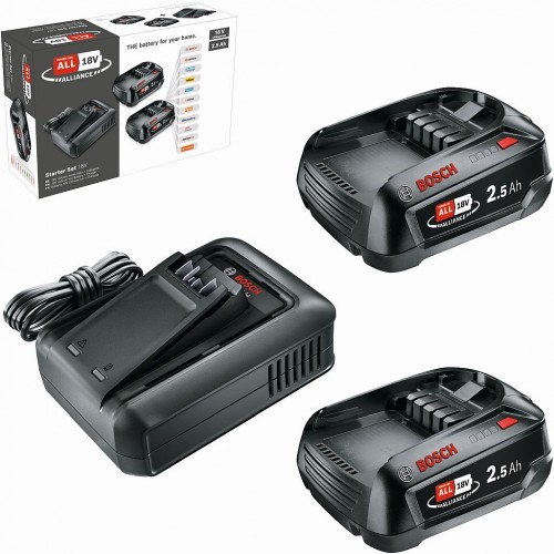 BOSCH Základná súprava 18 V (2× 2,5 Ah + AL 18V-44) 1600A031T5