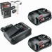 BOSCH Základná súprava 18 V (2× 2,5 Ah + AL 18V-44) 1600A031T5