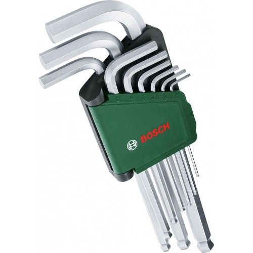 BOSCH 9-dielna súprava šesťhranných kľúčov 1600A032V1