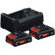 BOSCH Expert 2× EXBA18V-40 + GAL 12V/18V-80 Základná súprava 1600A0373J