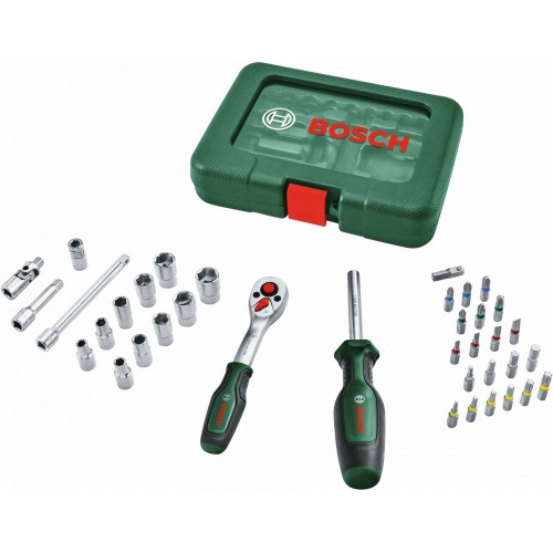 BOSCH 37-dielna račňová súprava 1/4” 1600A039J6 BOSCH 37-dielna račňová súprava 1/4” 1600A039J6