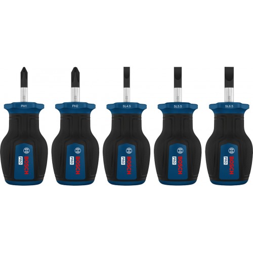 Bosch PRO Súprava krátkych skrutkovačov PH/SL, 5ks 1600A03HU6