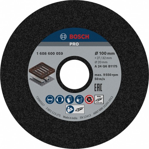 BOSCH Brúsny kotúč PRO Metal, 100 x 27 x 20 mm, G24 1608600059